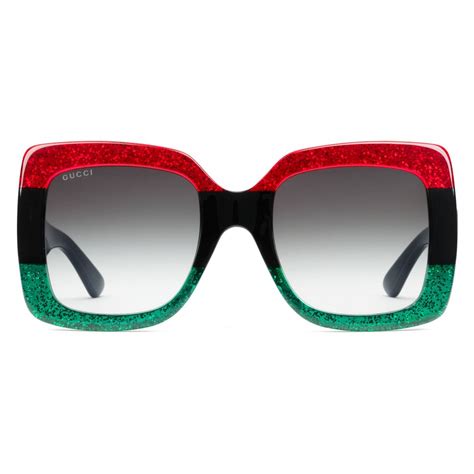 gucci shades red and green|gucci pink sunglasses square.